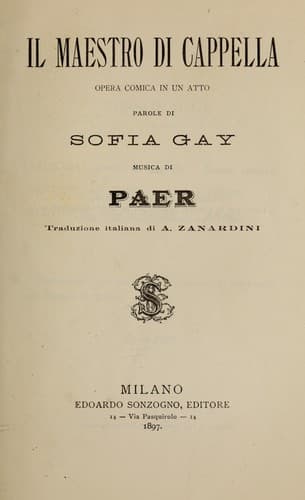Il maestro di cappella