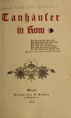 Tanhäuser in Rom ...