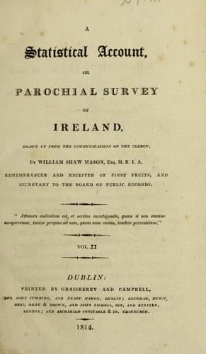A statistical account, or parochial survey of Ireland