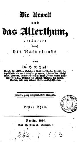 Die Urwelt und das Alterthum, erläutert durch die Naturkunde