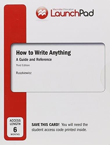 Launchpad for How to Write Anything, Six Month Access