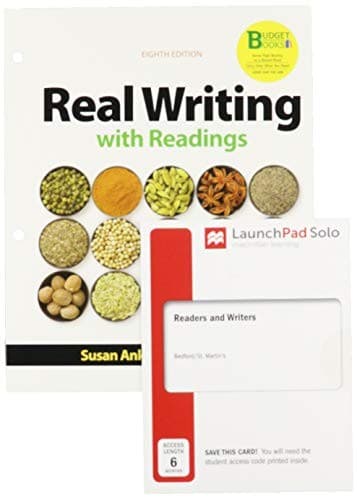 Loose-leaf Version for Real Writing with Readings 8e & LaunchPad Solo for Readers and Writers