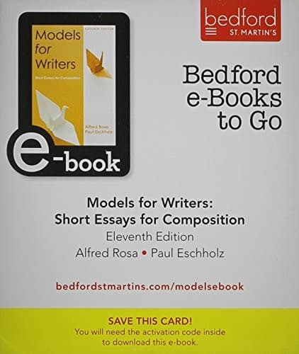 Bedford e-Book to Go for The Everyday Writer with Exercises 5e  & Bedford e-Book to Go for Models for Writers 11e