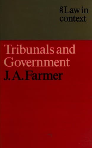 Tribunals and government