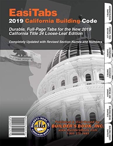California Building Code, 2019 Title 24 Part 2. Vol. 1&2 Loose-Leaf EasiTabs