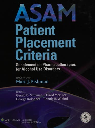 ASAM patient placement criteria