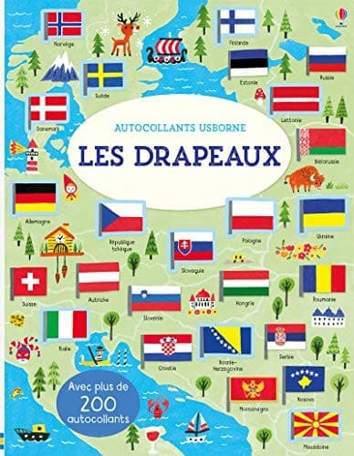 Les drapeaux - Premiers autocollants