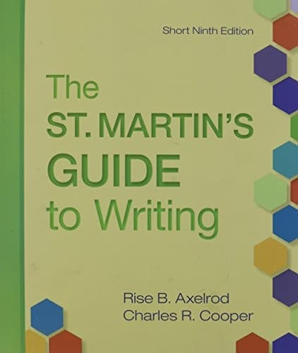 St. Martin's Guide to Writing 9e Short & Pocket Style Manual with 2009 MLA and 2010 APA Updates