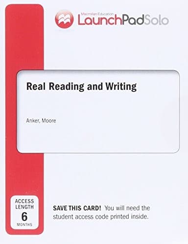 LaunchPad Solo for Real Reading and Writing