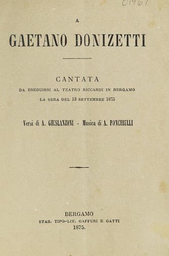 A Gaetano Donizetti