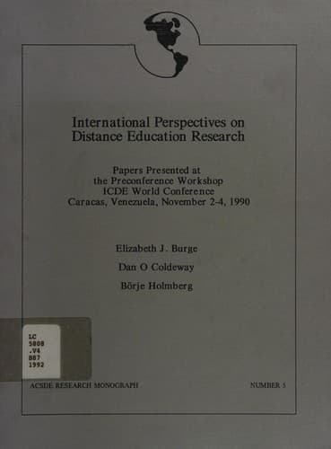 International perspectives on distance education research