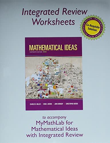 Mathematical Ideas, Bools a la Carte Edition Plus NEW MyMathLab with Pearson EText -- Access Card Package