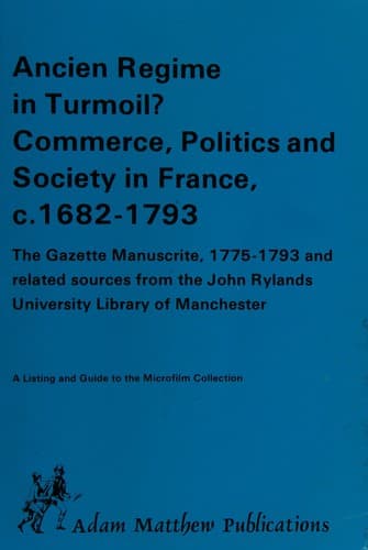 Ancien regime in turmoil?