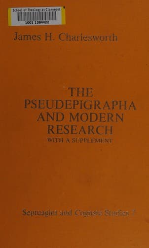 The pseudepigrapha and modern research
