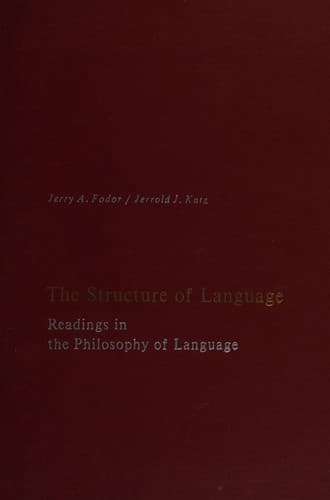 The structure of language