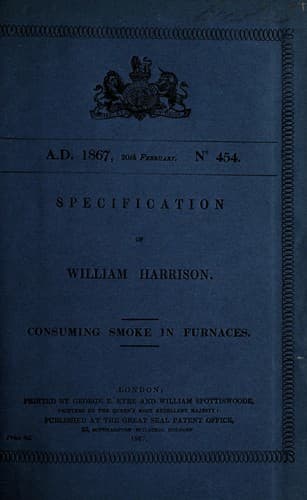 Specification of William Harrison