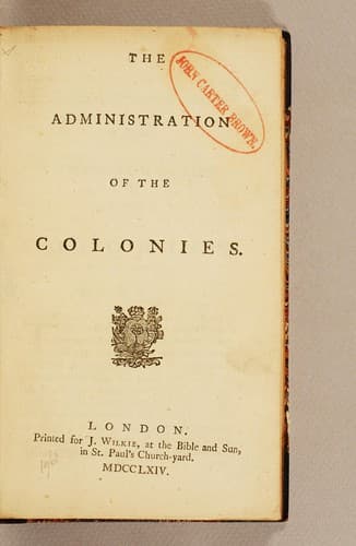 The administration of the colonies