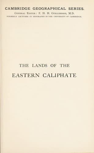 The lands of the eastern caliphate