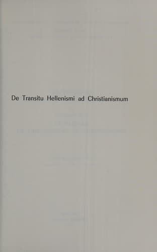 De transitu Hellenismi ad Christianismum, de Guillaume Budé