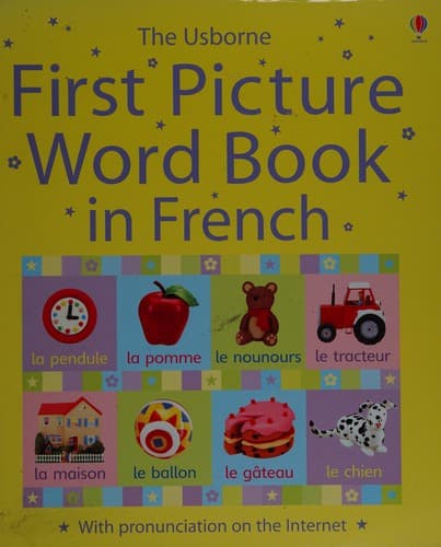 First picture word book in French