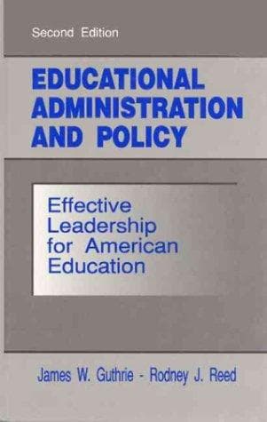 Educational administration and policy