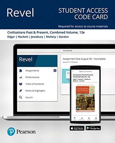 Revel for Civilizations Past and Present, Combined Volume -- Access Card