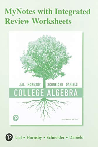 MyNotes with Integrated Review Worksheets for College Algebra