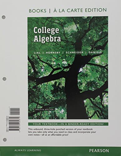 College Algebra, Books a la Carte Edition plus MyLab Math with Pearson eText -- 24-Month Access Card Package
