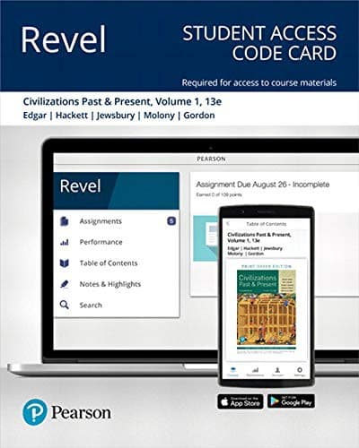 Revel for Civilizations Past and Present, Volume 1 -- Access Card