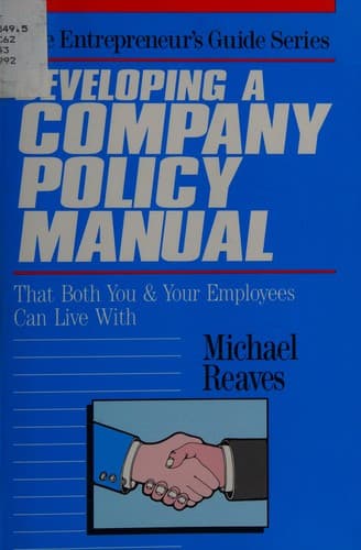 Developing a Company Policy Manual