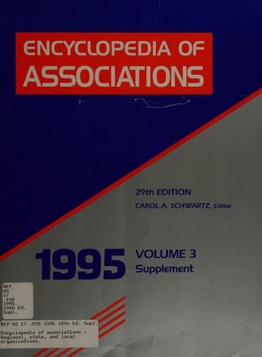 Encyclopedia of Associations 1995 (Encyclopedia of Associations, Vol 3: New Associations and Projects)