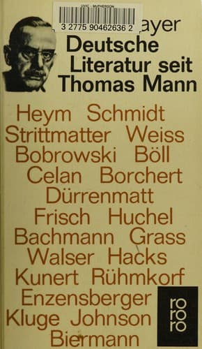 Deutsche Literatur seit Thomas Mann