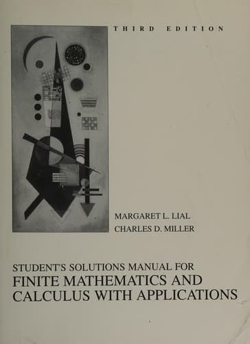 Student solutions manual for finite mathematics and calculus with applications