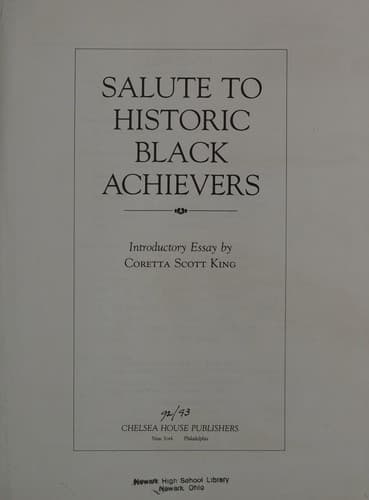 Salute to Historic Black Achievers