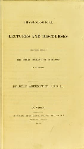 Physiological lectures and discourses