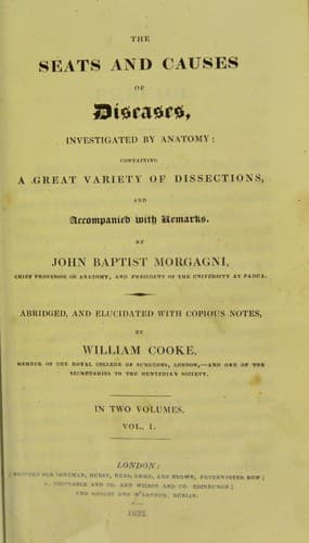 Seats and Causes of Diseases Investigated by Anatomy