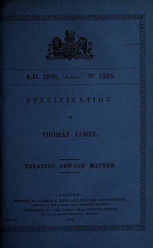 Specification of Thomas James