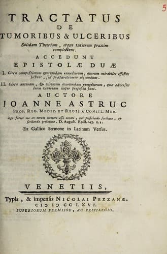 Tractatus de tumoribus & ulceribus