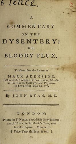 A commentary on the dysentery