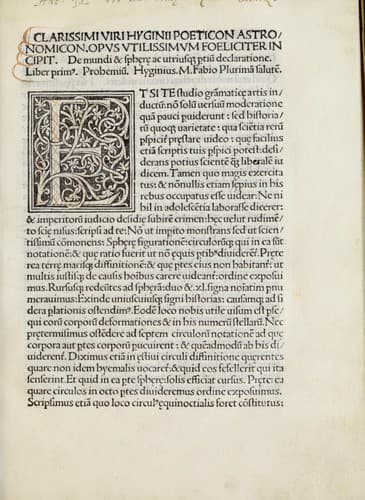 Clarissimi viri Hyginii Poeticon astronomicon