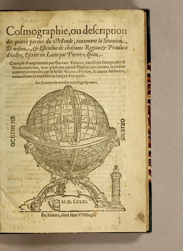 Cosmographie, ou Description des quatre parties du monde, contenant la situation, diuision, & estendue de chascune region & prouince d'icelles