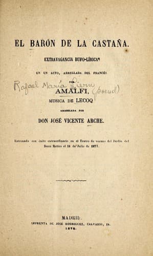 El barón de la castaña