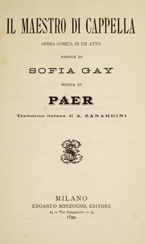 Il maestro di cappella