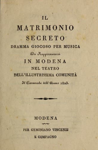 Il matrimonio segreto