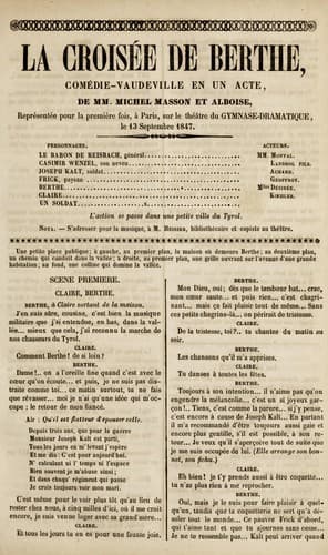 La croisee de berthe