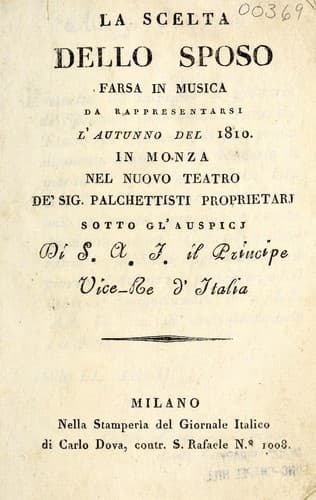 La scelta dello sposo
