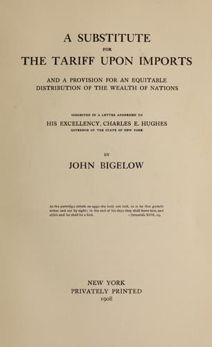 A substitute for the tariff upon imports