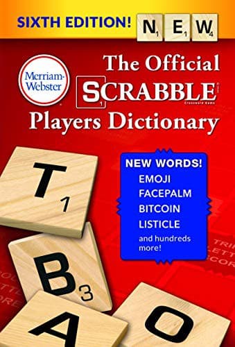 The Official Scrabble Players Dictionary, Sixth Ed.  2018 Copyright