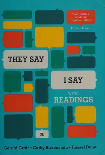 "They Say / I Say" with Readings--third edition