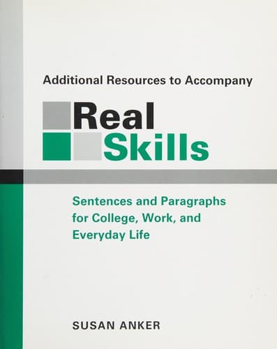 Additional resources to accompany real skills